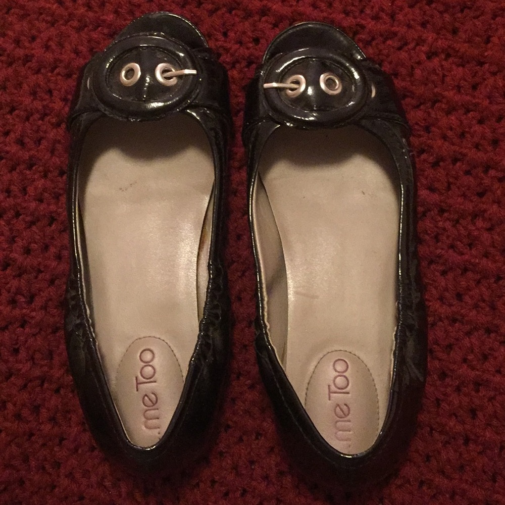 Patent leather flats